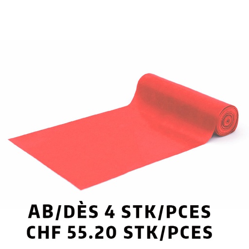[Set32115] Bande en latex Tridex® 25m Rouge/Soft dès 4 pièces