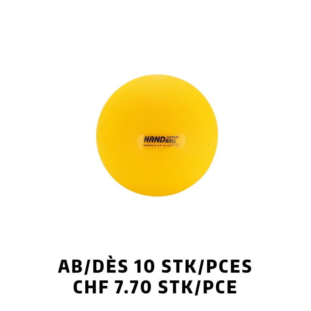 Softplay Handball Ø 16 cm 180 g dès 10 pièces
