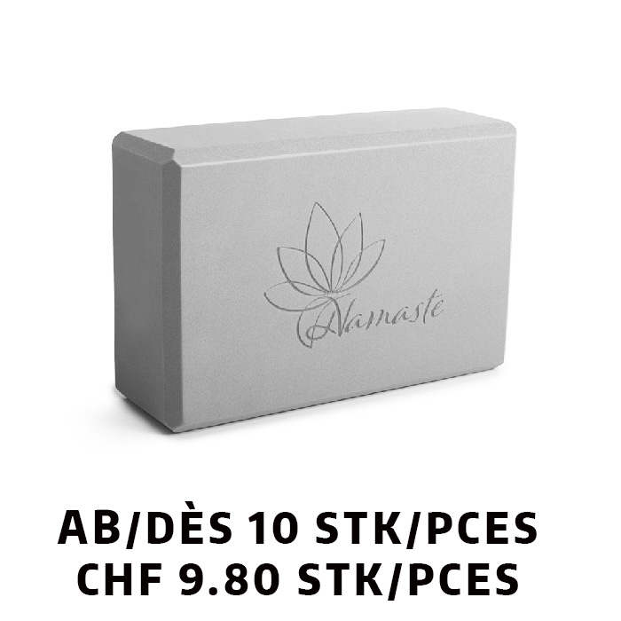 Yoga Block grau ab 10 Stück