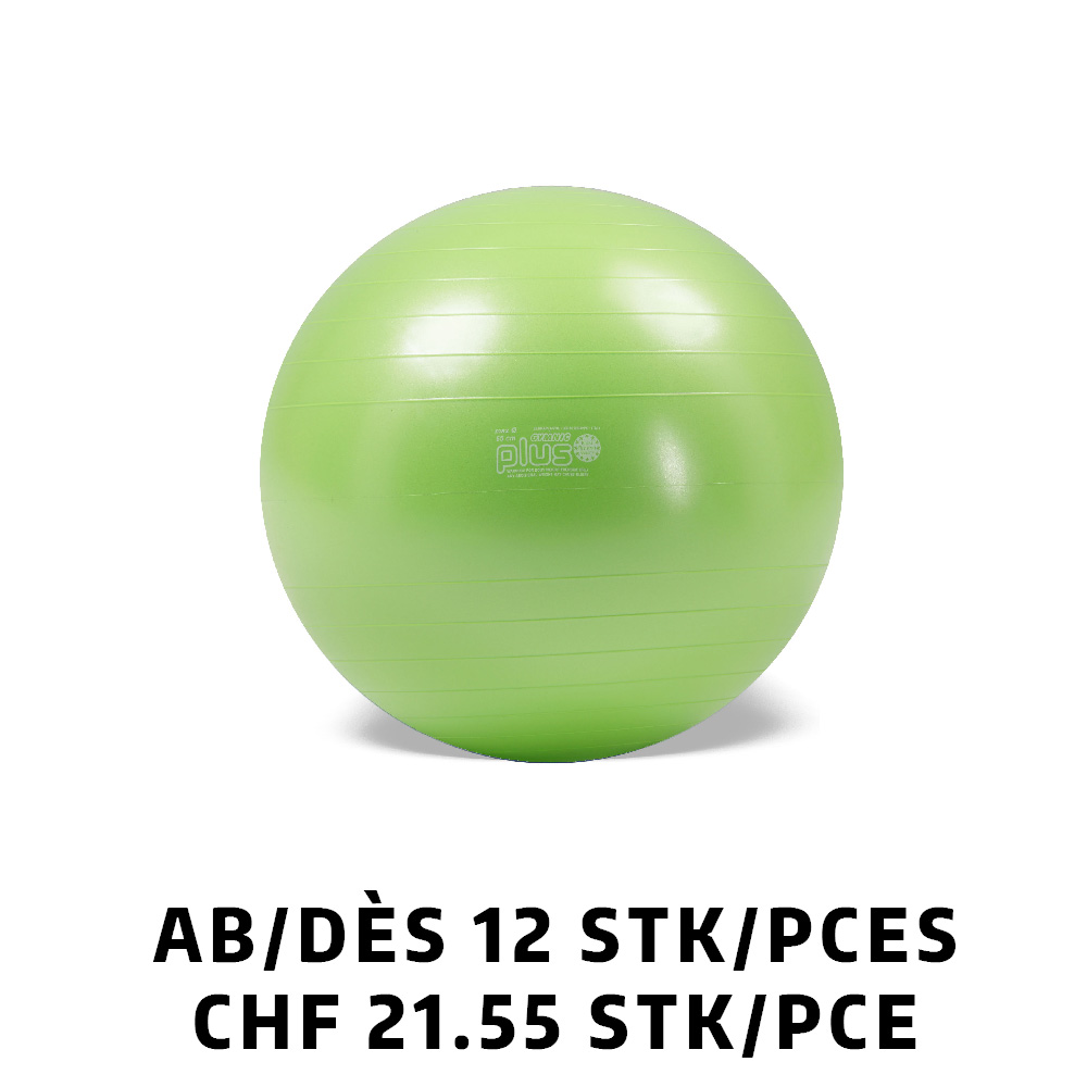 Gymnastikball Gymnic Plus BRQ Ø55 cm Grün ab 12 Stück