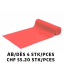 Bande en latex Tridex® 25m Rouge/Soft dès 4 pièces