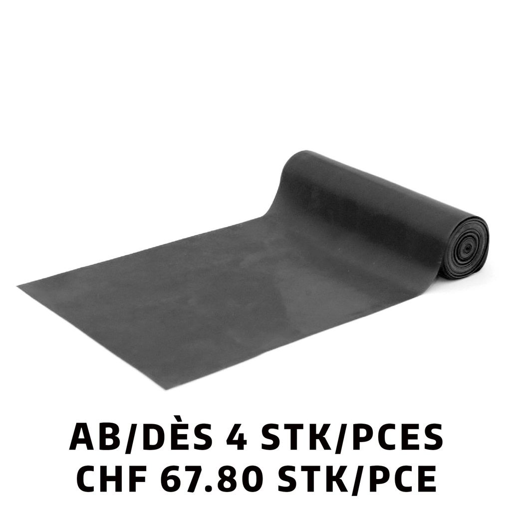 Bande en latex Tridex® 25m Noir/Extra-Strong dès 4 pièces