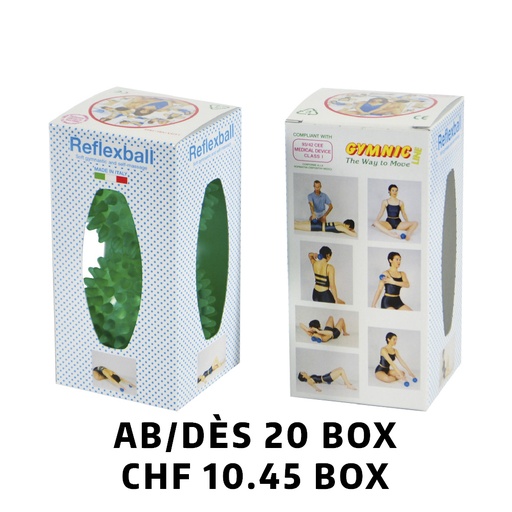 [Set97.55] Reflexball Ø8cm emballage en carton/Set de 20 paires