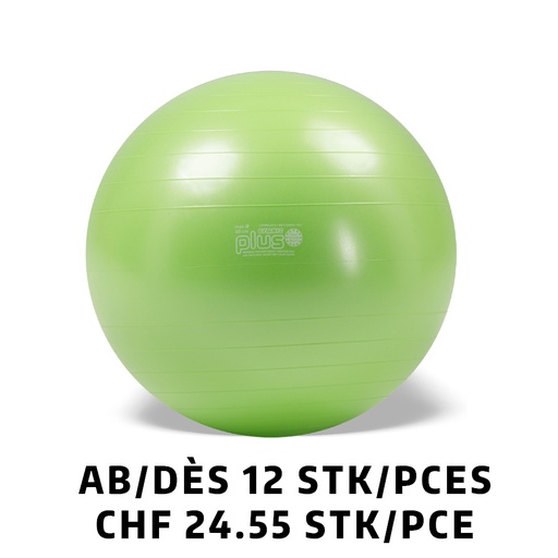 [Set95.40] Gymnastikball Gymnic Plus BRQ Ø65cm grün ab 12 Stück