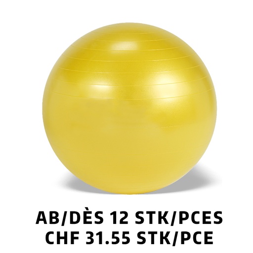 [Set95.30] Gymnic Plus Ø 75 cm jaune dès 12 pièces
