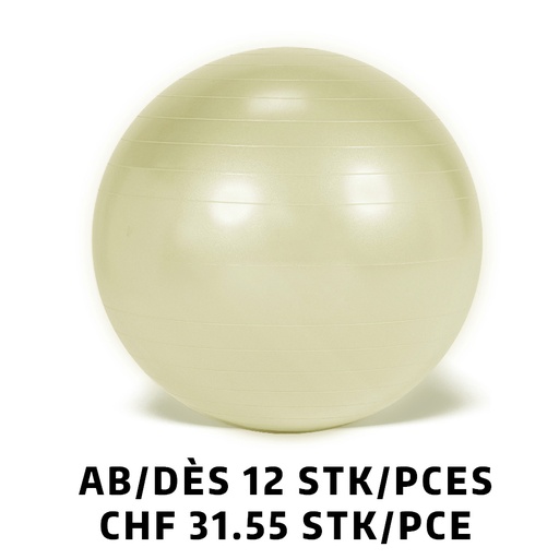 [Set95.07] Ballon de gymnastique Gymnic Plus BRQ Ø75 cm perle dès 12 pièces
