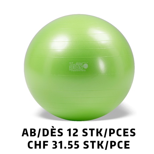 [Set95.41] Gymnastikball Gymnic Plus BRQ Ø 75 cm Grün ab 12 Stück