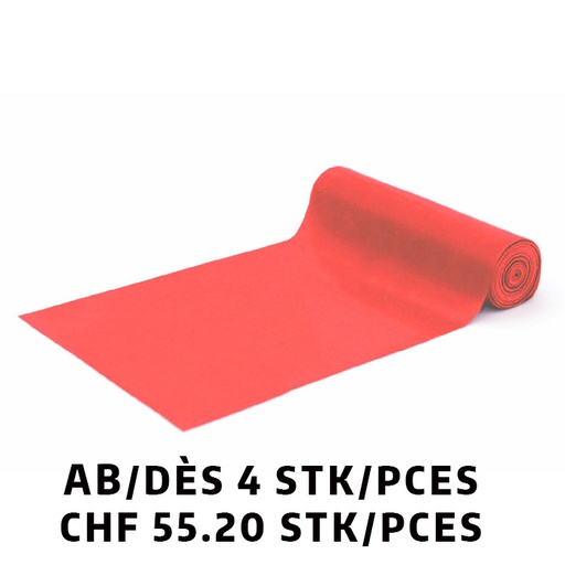 [Set32115] Bande en latex Tridex® 25m Rouge/Soft dès 4 pièces