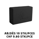 Yoga Block schwarz ab 10 Stück