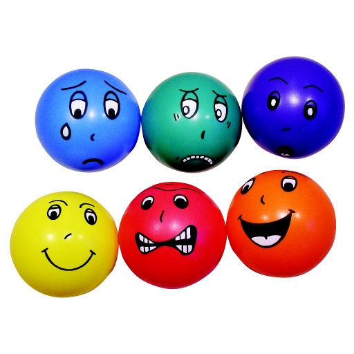 [2093] Emotional Faces - Set de 6 balles